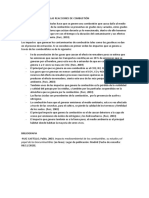 Impacto Ambiental de Las Reacciones de Combustión