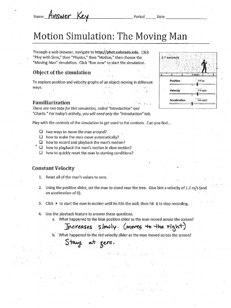 The Moving Man Answer Key PDF PDF