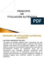 Principio de Titulación Auténtica PDF