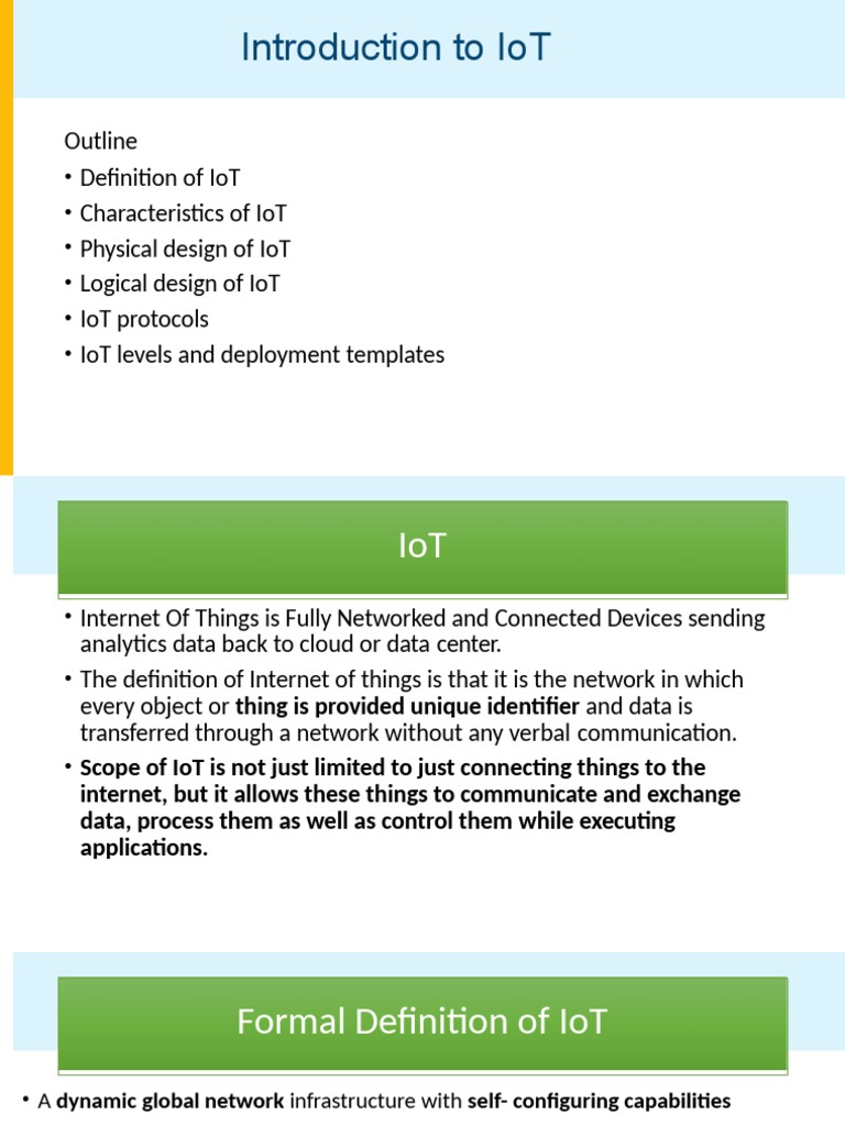 Comprehensive Guide to IoT Concepts | PDF | Internet Of Things ...