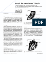 Thoracotomy Through The Auscultatory Triangle: Horowitz