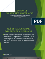 Racionalización de Expresiones Algebraicas