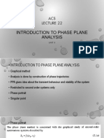 ACS Introduction To Phase Plane Analysis: Unit 3