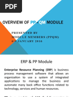 Overview of - : Presented by Module Members (PPQM) 6 JANUARY 2016