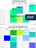 Cetakan Jadwal