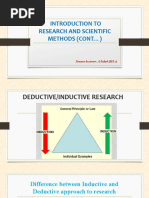 Deductive VS Inductive