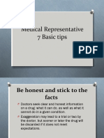 Medical Representative 7 Basic Tips