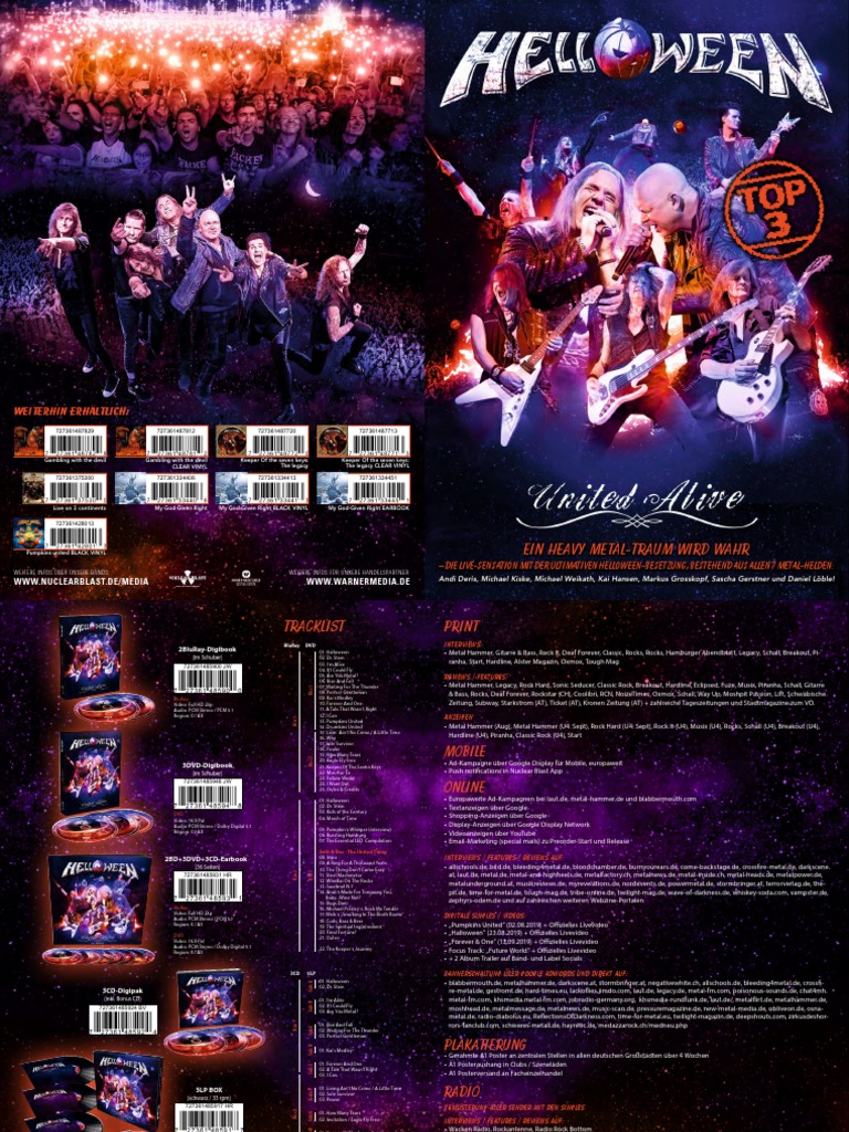 Helloween – United Alive In Madrid – 3 x CD (Digipak, Album