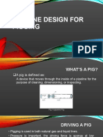 Pipeline Design For Pigging