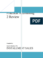 Practical Accounting 2 Review: Installment Sales