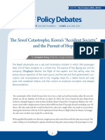 EAF Policy Debates: Sewol Catastrophe, Korea's "Accident Society,"