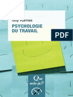 Psychologie Du Travail by Guy Karnas