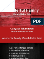 Wonderful Family Ridha Ilahi