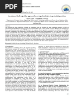 An Enhanced Firefly Algorithm Approach For Solving A Flexible Job-Shop Scheduling Problem