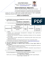 CV on Business Analysts 