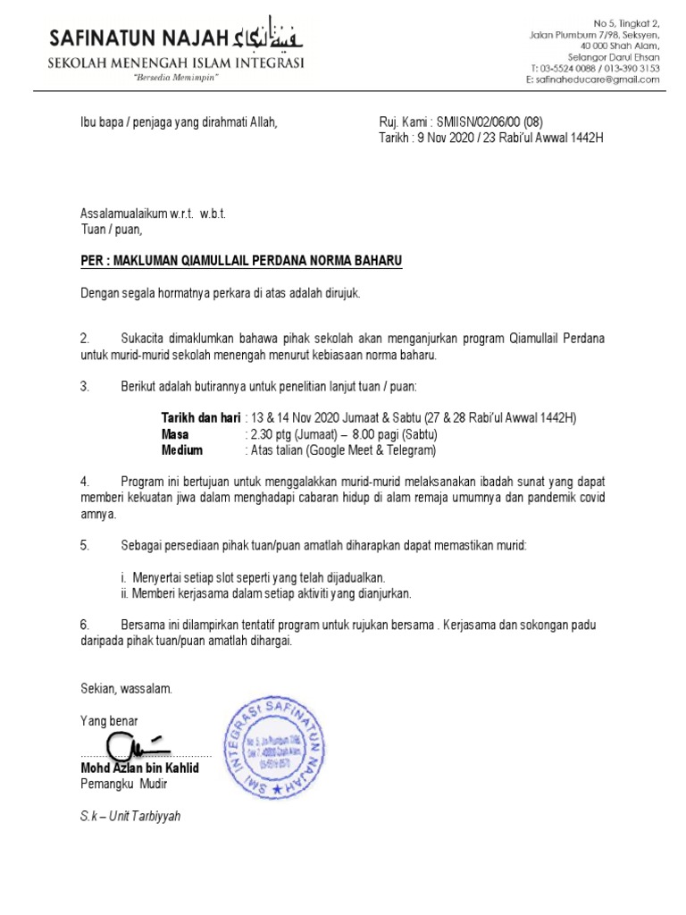 Qiyam Perdana Norma Baharu Sm Pdf