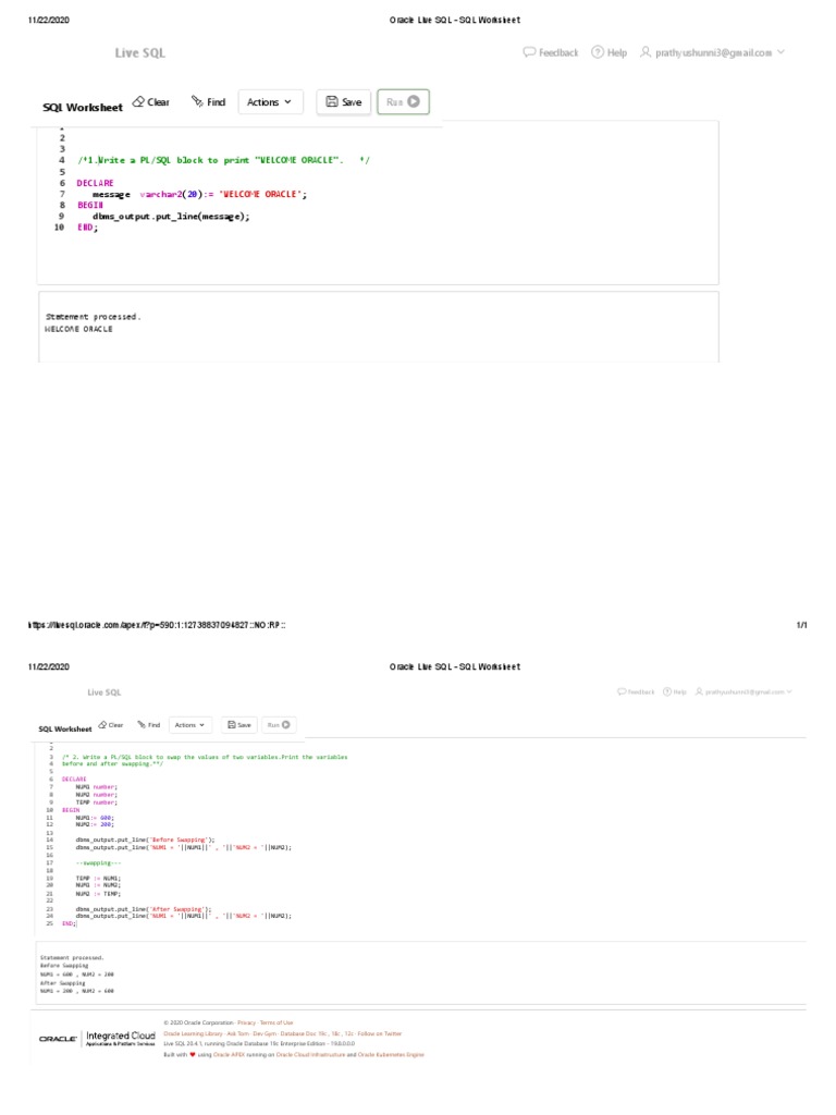 PL-SQL Questions and Answers | PDF | Oracle Corporation | Pl/Sql