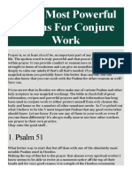 Top 5 Most Powerful Psalms For Conjure Work
