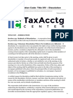 Taxacctgcenter - Ph-Revised Corporation Code Title XIV Dissolution