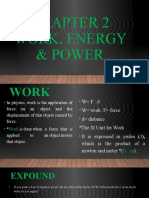 Chapter 2 Work Energy and Power