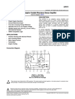 LM1815 Adaptive Variable Reluctance Sensor Amplifier: Features Description