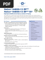 Nelco N4000-13 EP™ Nelco N4000-13 EP™ SI: High-Speed Multifunctional Epoxy Laminate & Prepreg