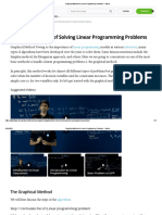 Graphical Method For Linear Programming Problems