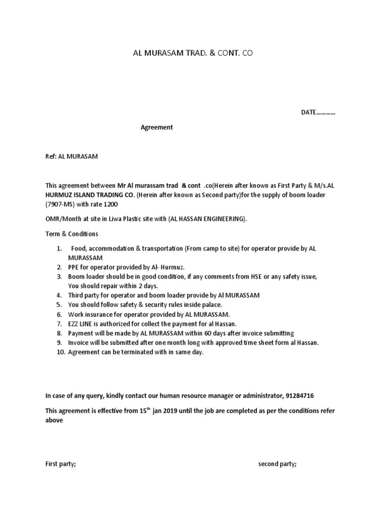 Al Murasam Trad. & Cont. Co | PDF | Business | Technology & Engineering