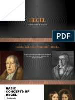 Hegel: By: Phia Marie M. Tagacay