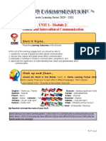 Purposive Communication: UNIT I - Module 2: Global and Intercultural Communication