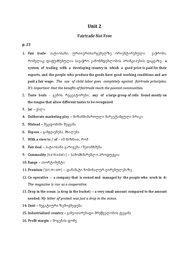 113 - Handout Effective Reading 4 Unit 2 | PDF