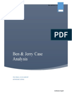 Ben & Jerry Case Analysis: Itb Final Assessment