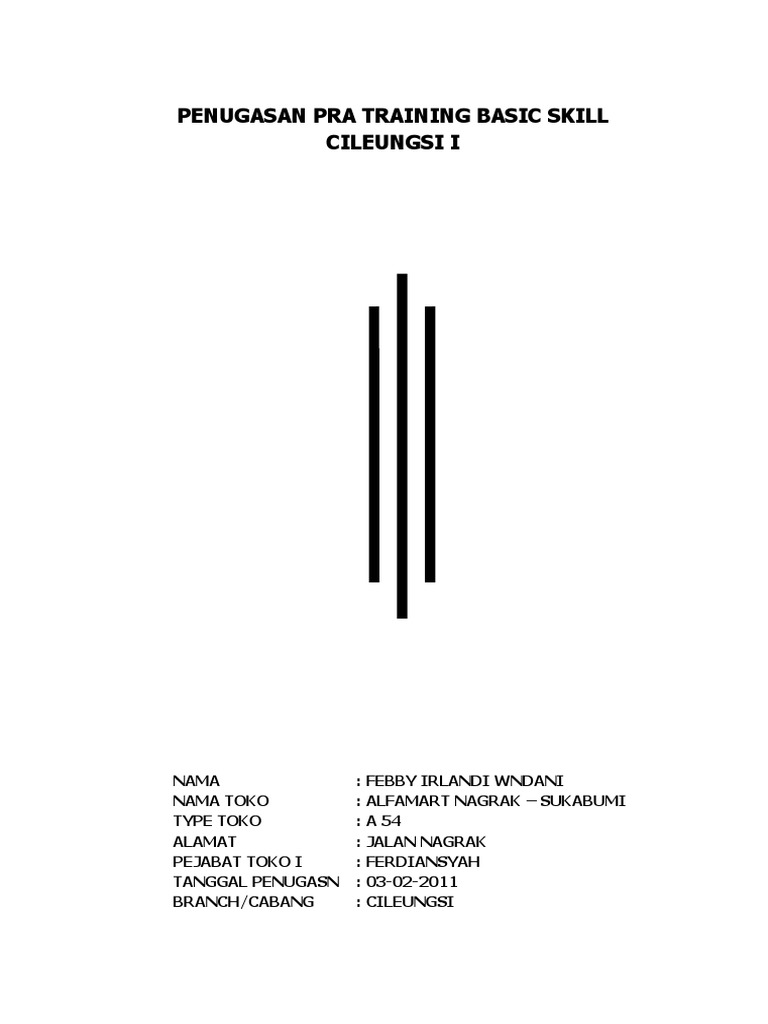 Contoh Makalah Observasi Toko Alfamart