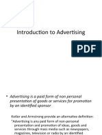 Intorduction To Advertising