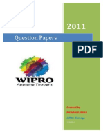 Wipro Question Paper