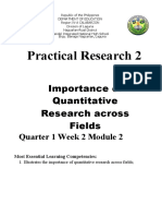 Practical Research 2: Importance of Quantitative Research Across Fields