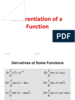 Differentiation of A Function