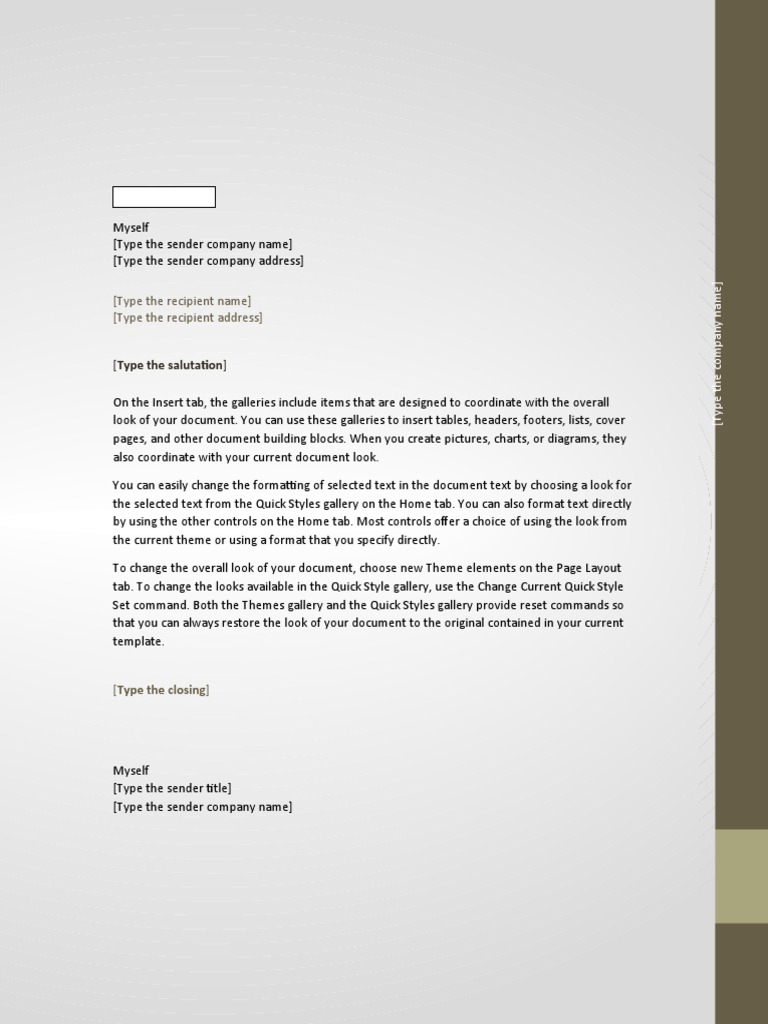 (Type The Recipient Name) (Type The Recipient Address) PDF