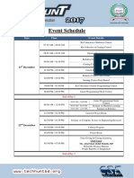 2-Day Event Schedule for Robotics, Programming and Gaming Contests