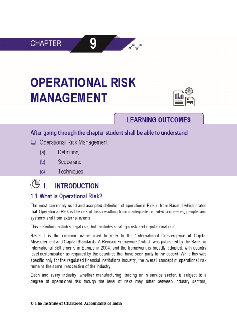 Risk Management 9pdf | PDF | Internal Control | Operational Risk