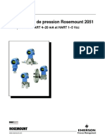 Manuel Rosemount 2051 Transmetteur de Pression Avec Protocole Hart 4 20 Ma Et Hart 1 5 VCC FR FR 87692