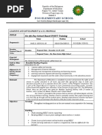 Poo Elementary School: Title Six (6) - Day School Based INSET Training