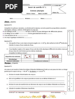 Devoir de Contrôle N°1 - Physique - 1ère AS (2010-2011) MR Akermi Abdelkader PDF