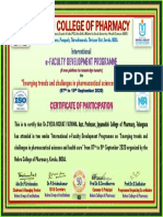 Nehru College of Pharmacy: E-Faculty Development Programme