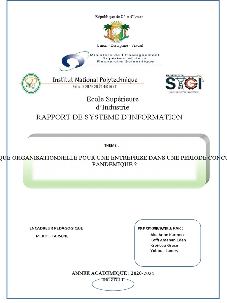 Page De Garde Cahier Des Charges Exemples Page de Garde Expose | PDF