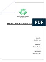 Project On Partnership Accounting PDF