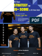 40 Days Strategy For 70 Score in JEE Main Math PDF