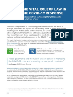 The Vital Role of Law in The Covid-19 Response: Key Lessons From Advancing The Right To Health