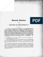 Memória Histórica da Capitania de Minas Gerais