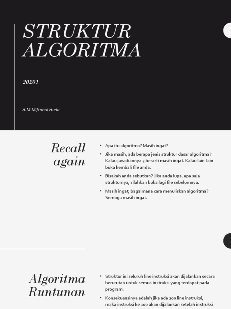Struktur Algoritma | PDF